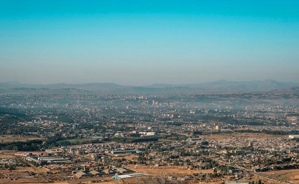 A general view of the city