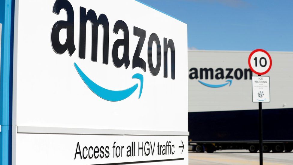 Amazon warehouse sign