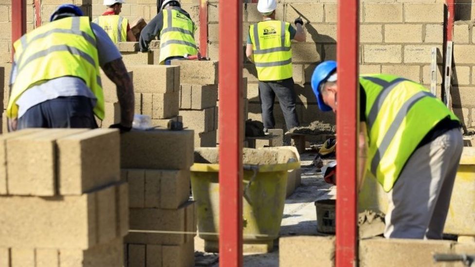 UK construction output falls in June - BBC News