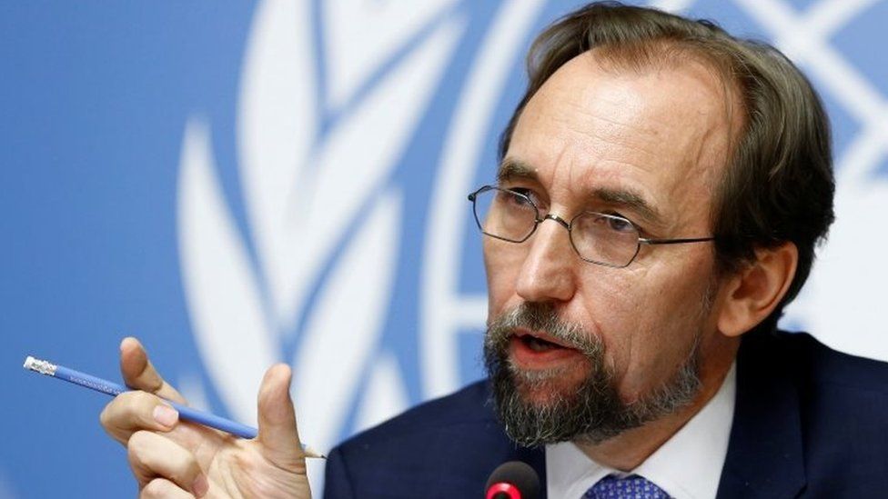 Zeid Raad Al Hussein, U.N. High Commissioner for Human Rights attends a news conference on Venezuela at the United Nations Office in Geneva, Switzerland August 30, 2017.