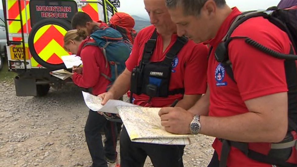 Mountain rescue volunteers