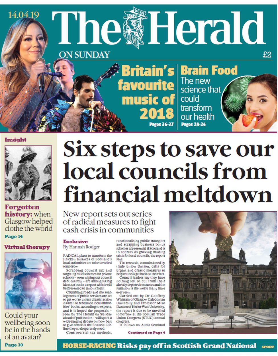 Scotland's papers: Council cash crisis and football's gender gap - BBC News