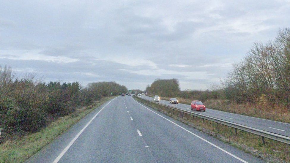 The A45 between Wellingborough and Great Billing