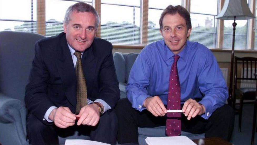 Bertie Ahern and Tony Blair in June 1999