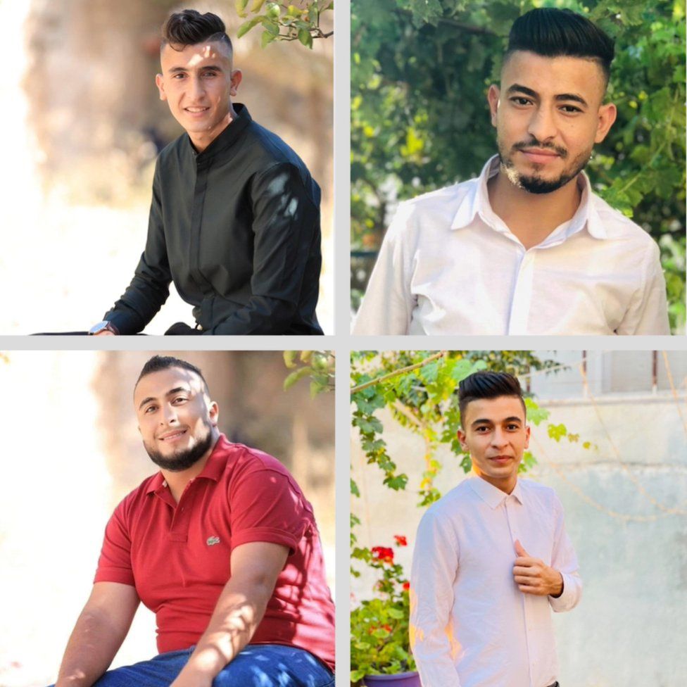 Clockwise from top left: Rami, Hazza, Ahmad and Alaa Darweesh