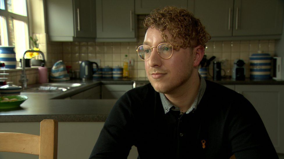 Danny McCombe in his kitchen