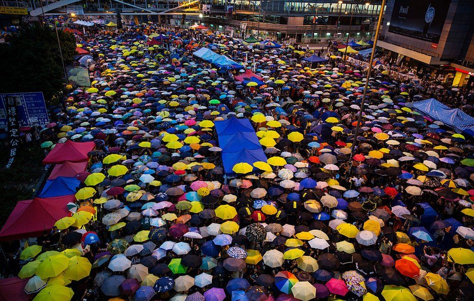 The "Umbrella Protests" in Hong Kong