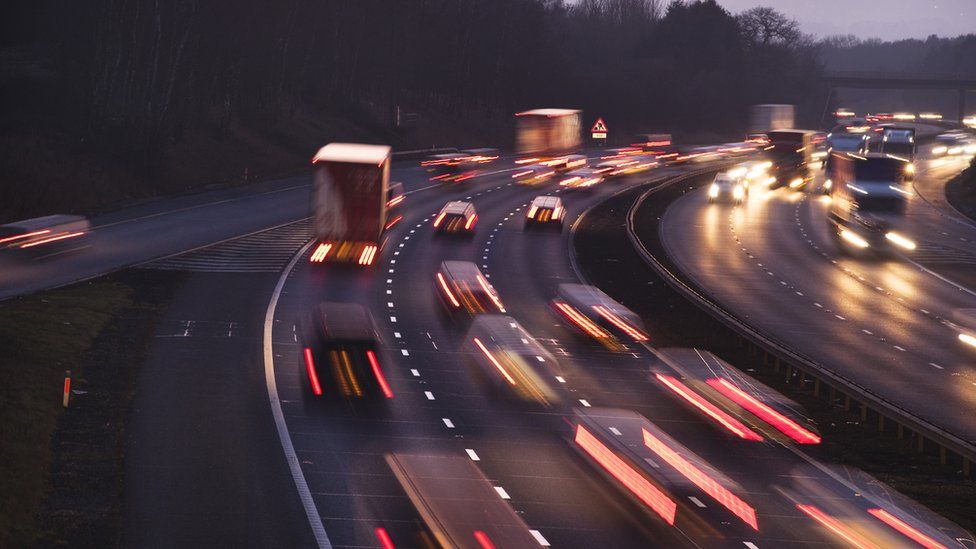 Road at night