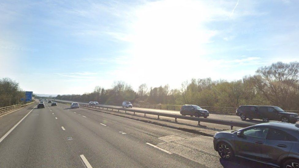 The River Tone Bridge On The M5 Near Taunton