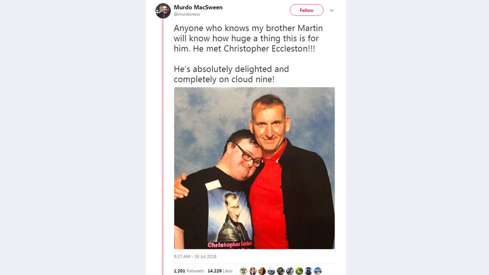 Martin MacSween with Christopher Eccleston