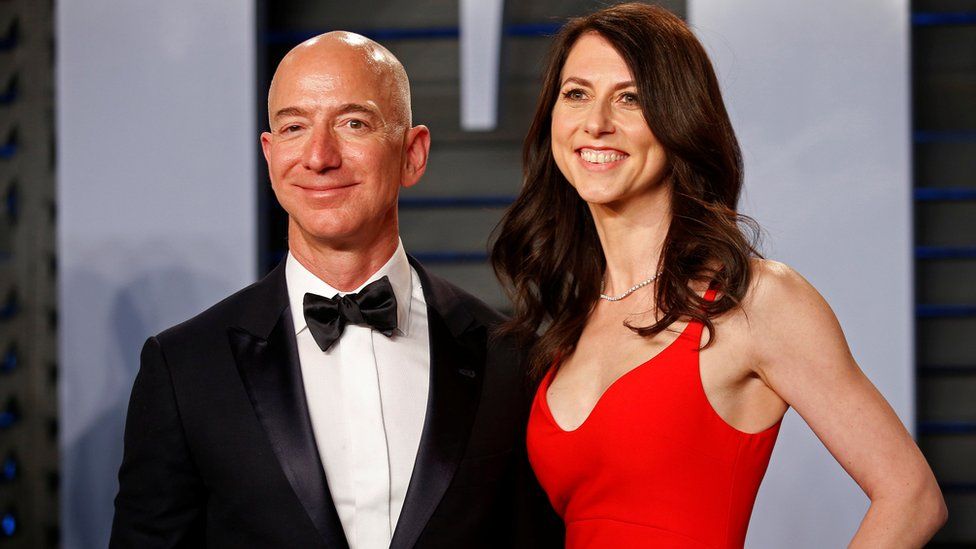 Jeff Bezos and his estranged wife MacKenzie Bezos