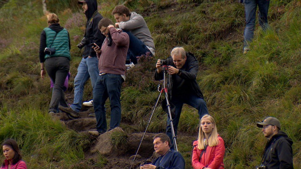 Harry Potter fans at Glenfinnan