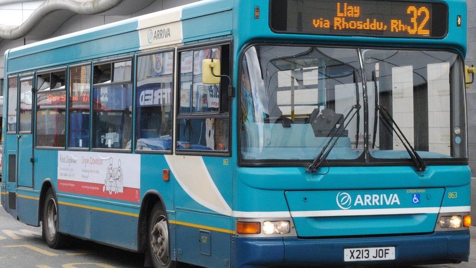 Arriva bus at Wrexham Bus Station