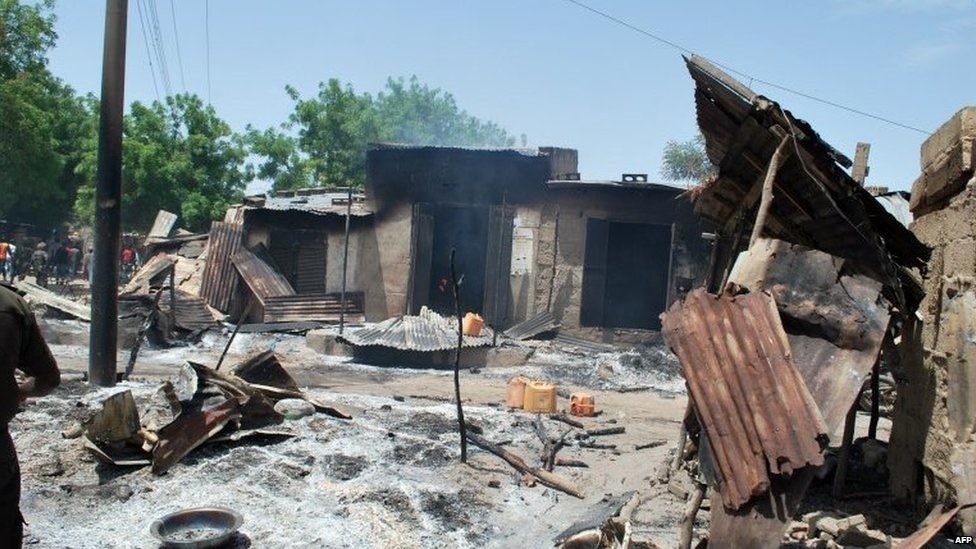 Aftermath of Boko Haram attack in Zabarmari, Nigeria, 4 July 2015