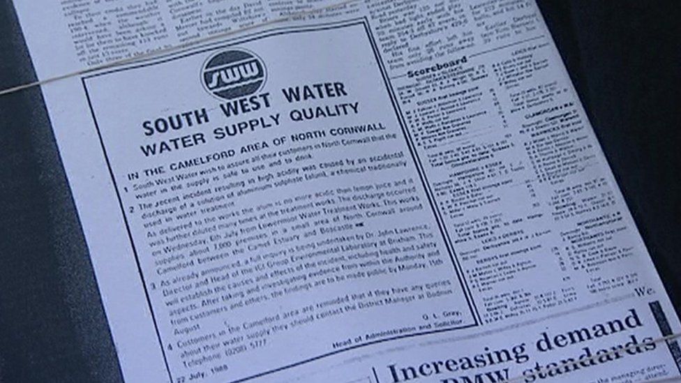 Camelford water poisoning Calls for new inquiry BBC News