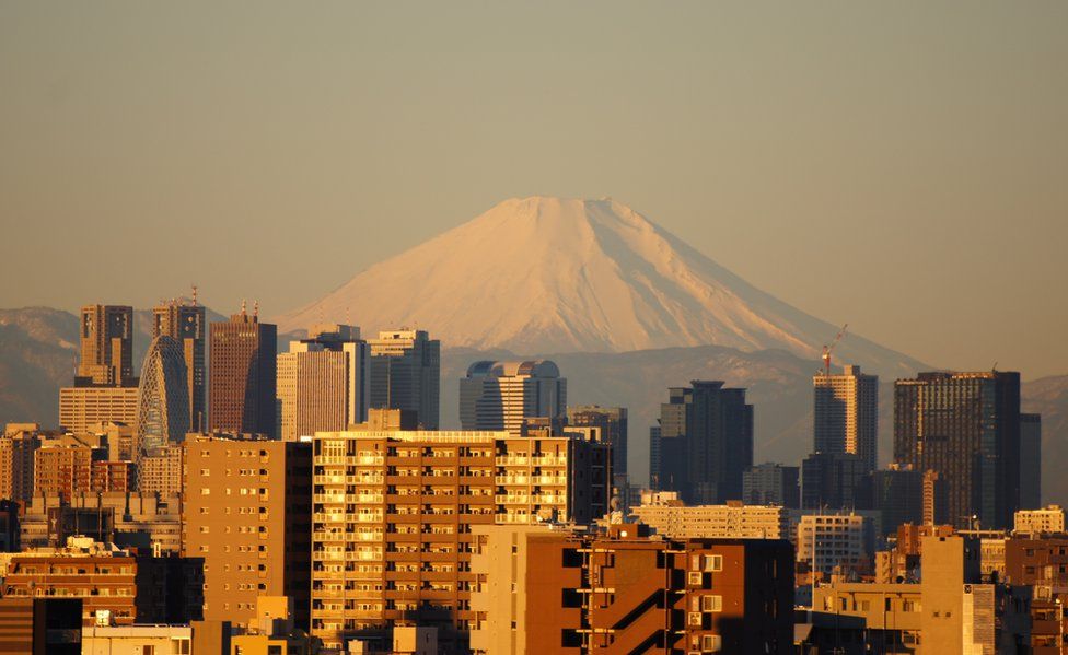 A view of Mount Fuji
