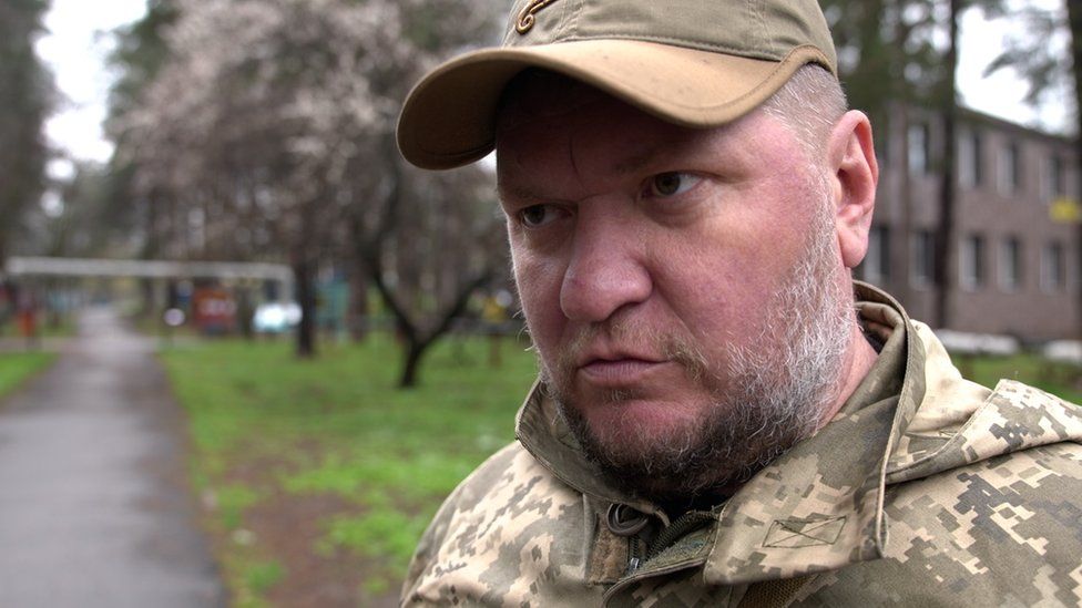 A Ukrainian army commander