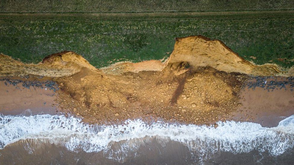 West Bay cliff collapses