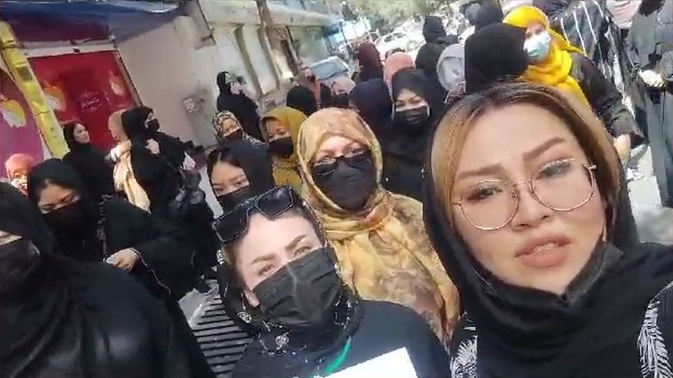 Women protesting