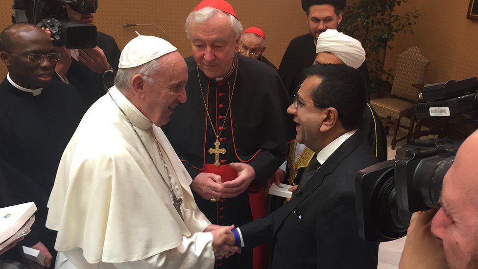 BBC religious affairs correspondent Martin Bashir met Pope Francis in April