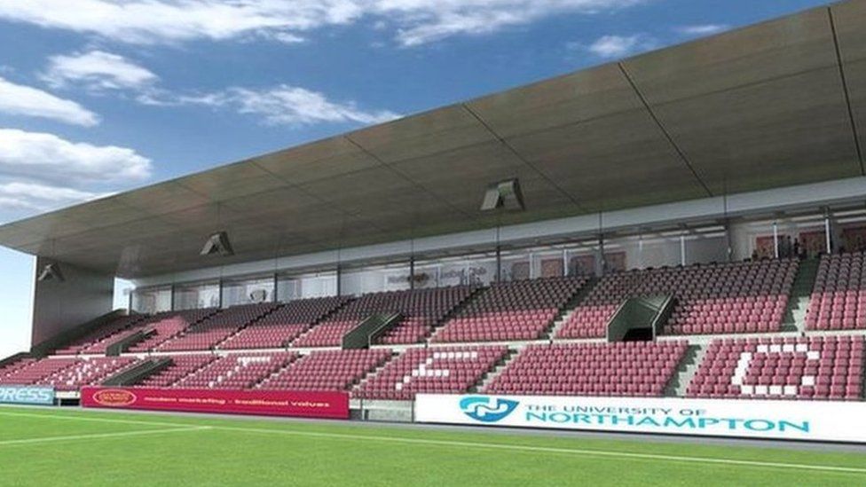 Northampton Town's new East Stand