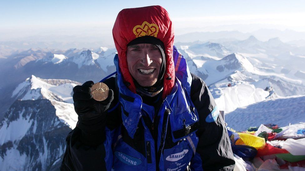 Kenton Cool on top of Everest