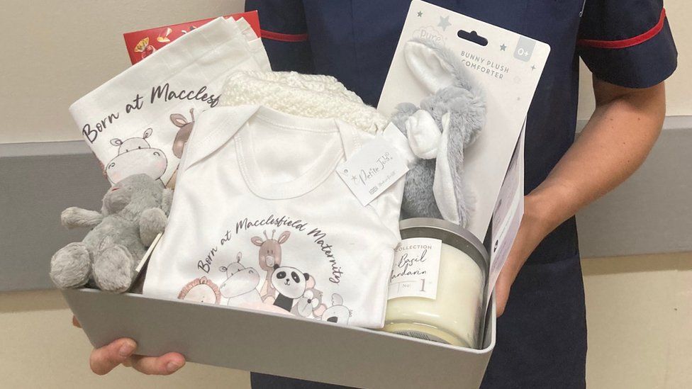 Maternity gifts handed out at Macclesfield District General Hospital