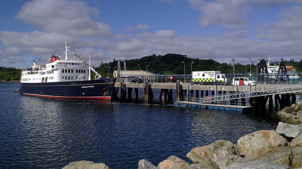 A ferry in Stornoway