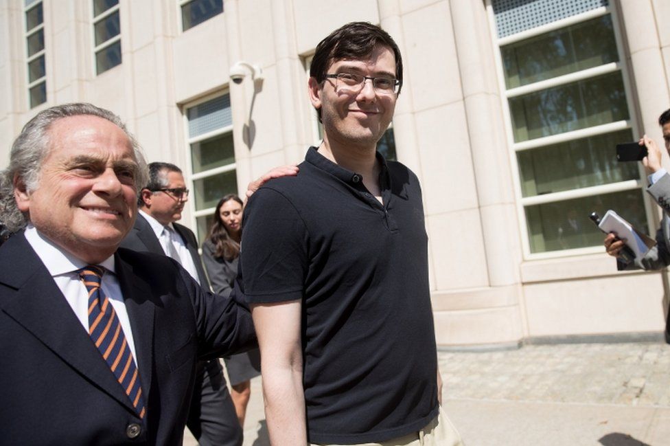 Shkreli with his lawyer