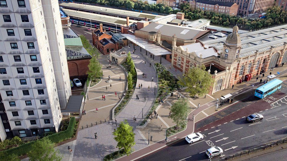 Final designs revealed for Leicester railway station revamp - BBC News