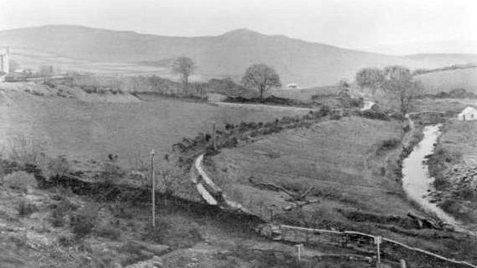 Burrator in 1884 before it was flooded