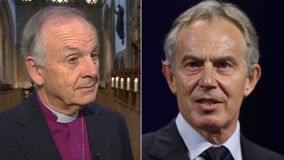 Archbishop of Wales Barry Morgan and Tony Blair
