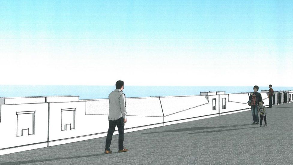 Proposed Douglas sea wall