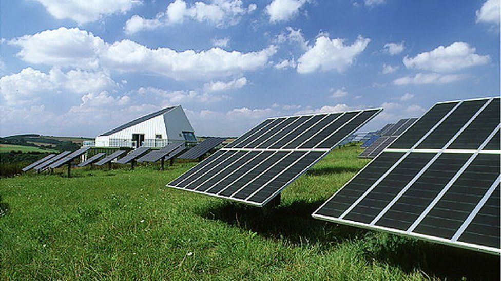 Solar power station near Koblenz, Germany