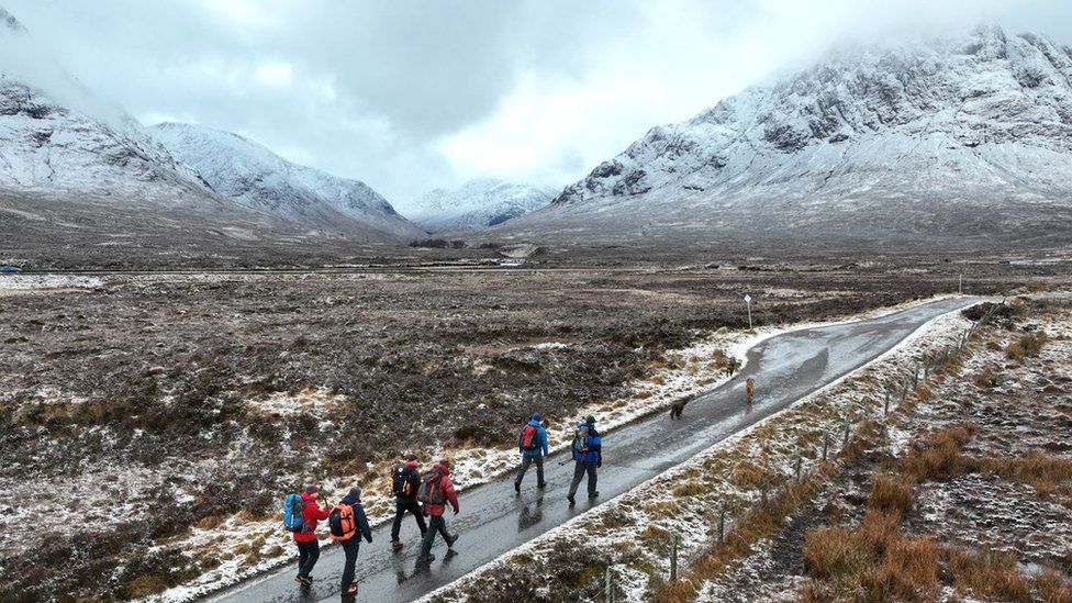 Training trek for the Everest adventure in Glencoe