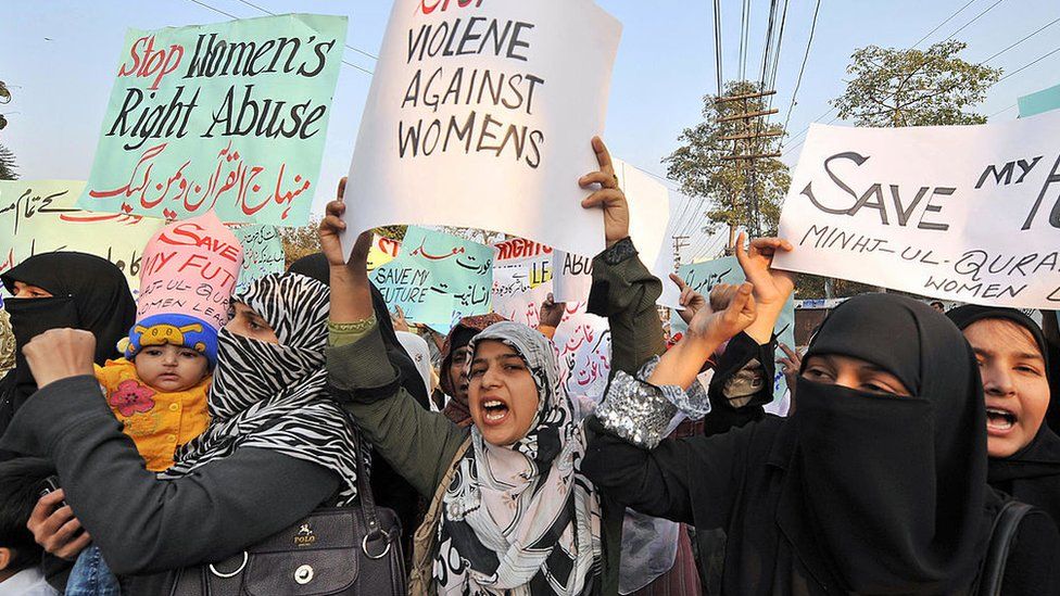 File photo of a protest against gender violence in Pakistan