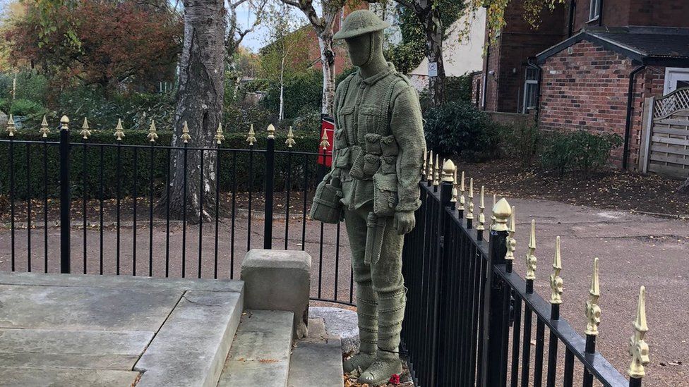 Knitted soldier