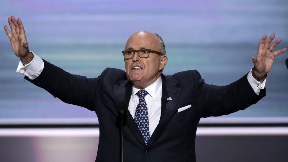 Former New York City mayor Rudy Giuliani