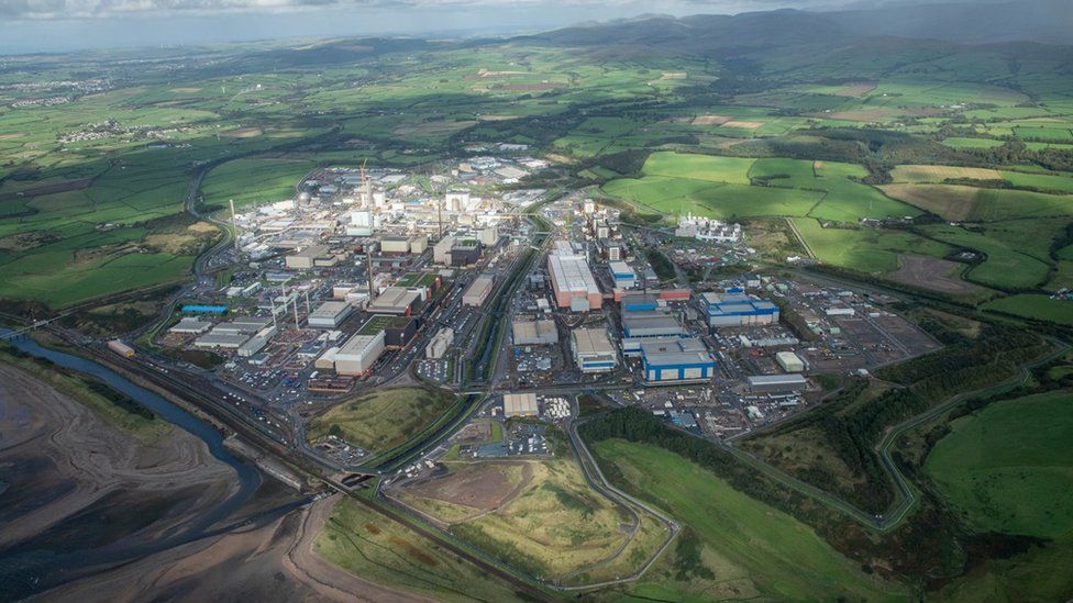 Aerial view of the Sellafield site