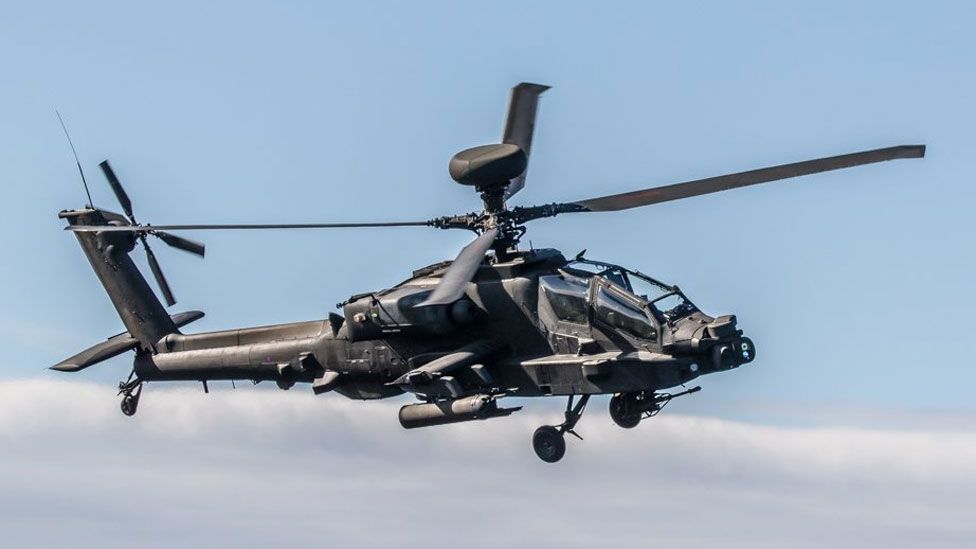 Apache squadron training in the Highlands - BBC News