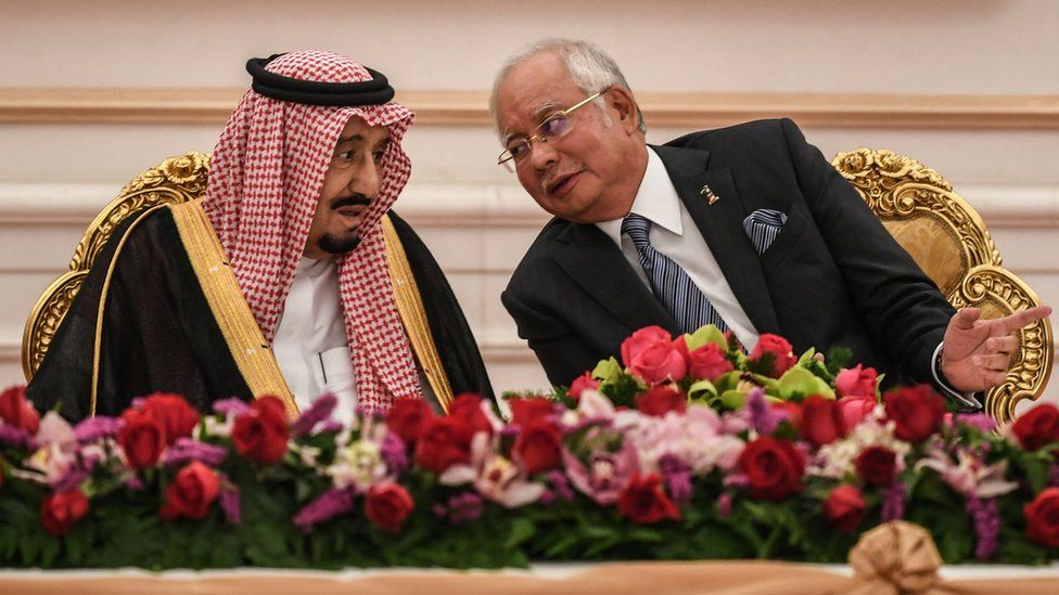 King Salman and Najib Razak