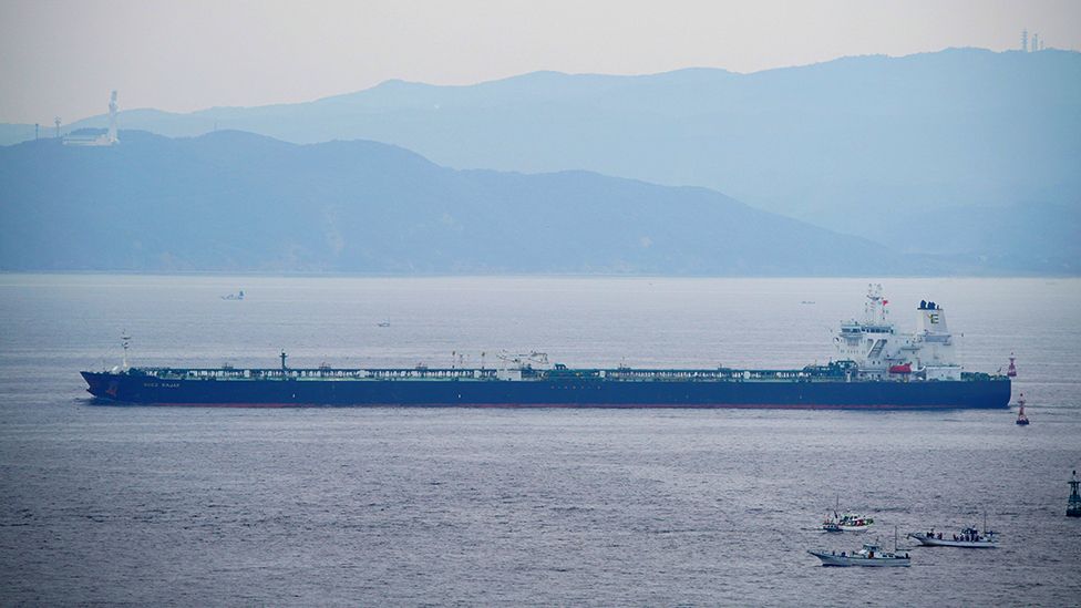 The St Nikolas oil tanker (file pic)