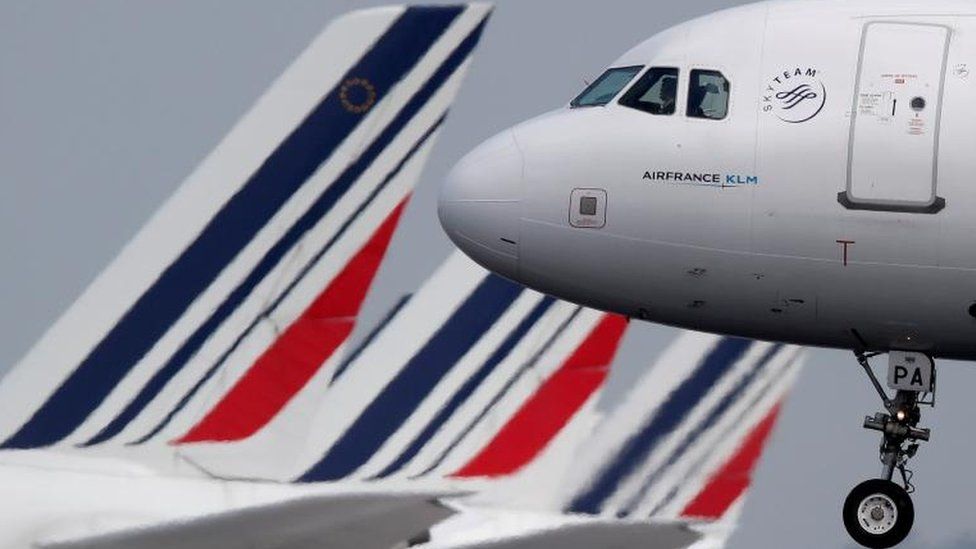Air France plane landing