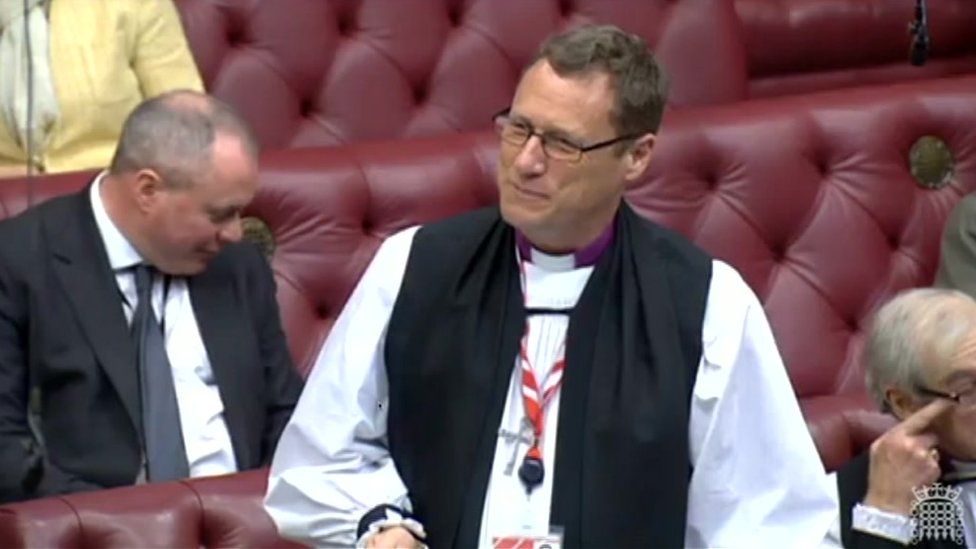 Bishop Snow speaking in the House of Lords