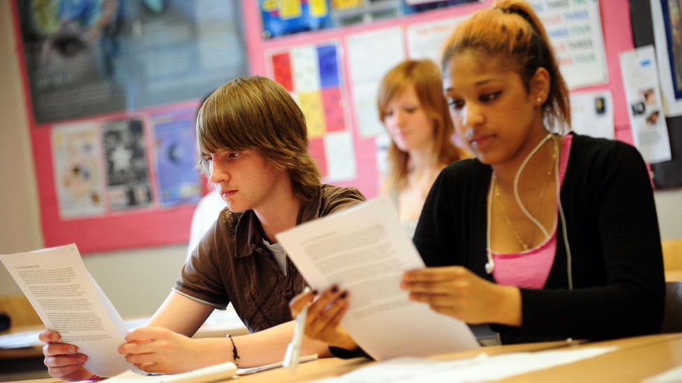 Students in a classroom