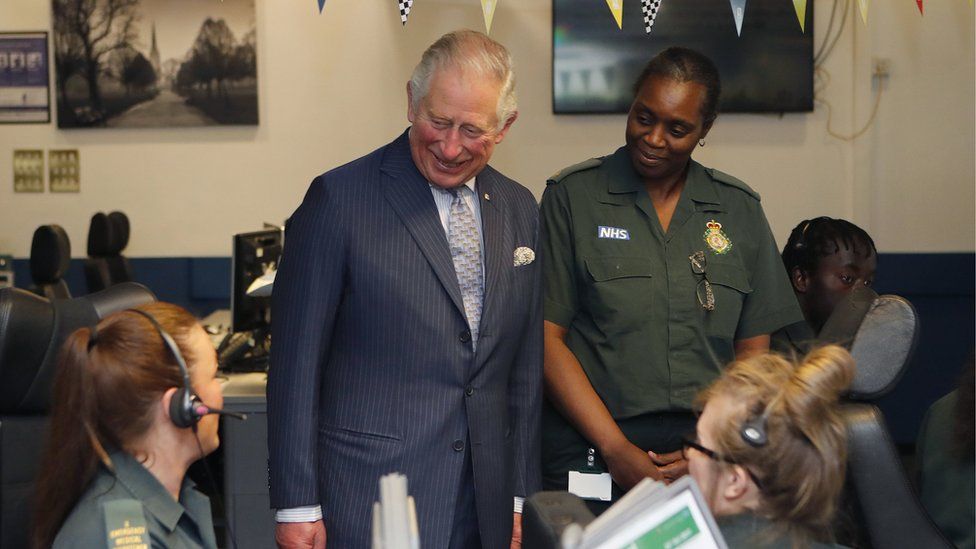 Prince Charles at London Ambulance Service