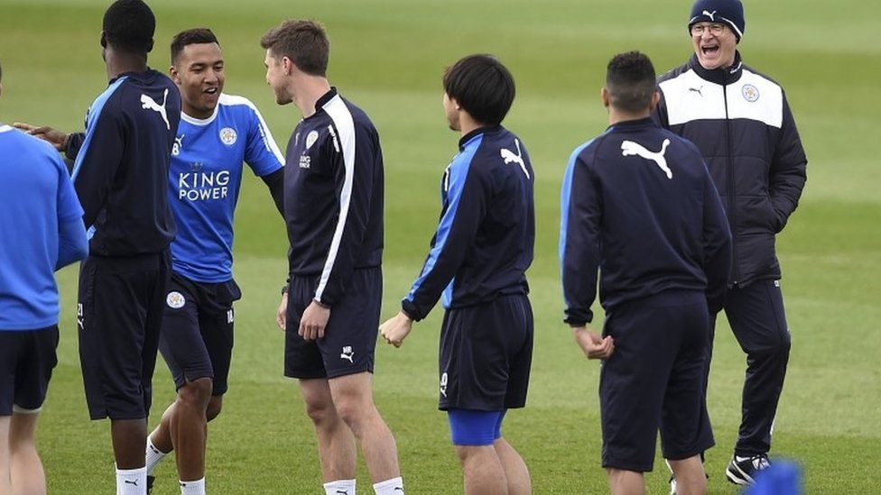 Leicester City training