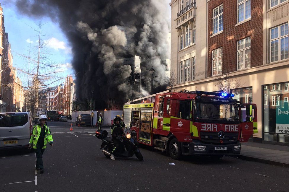 Great Portland Street fire