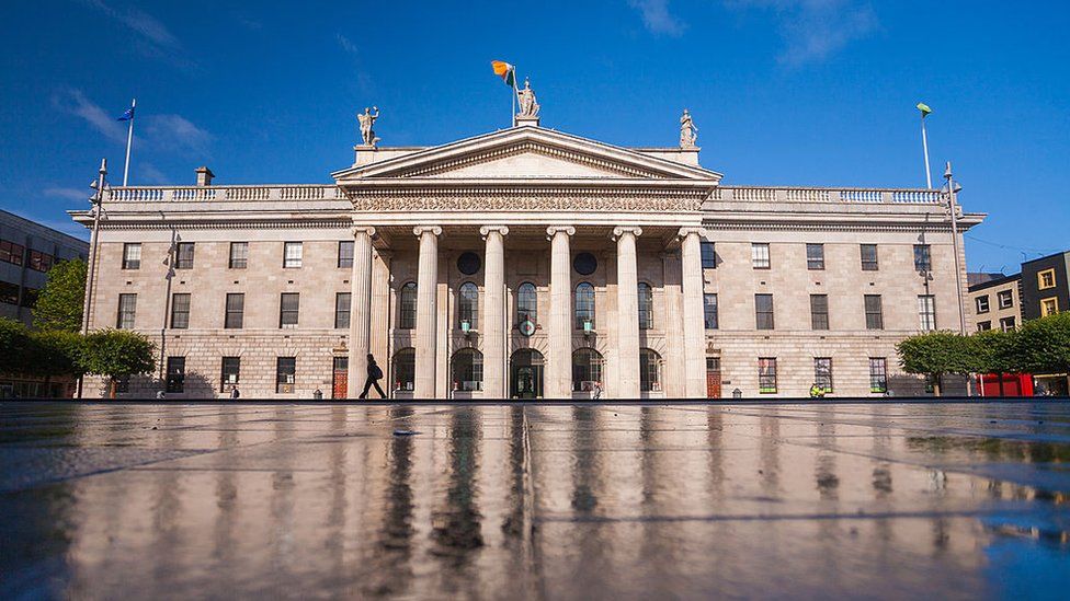 The neoclassical front of Dublin's General Post Office (GPO)
