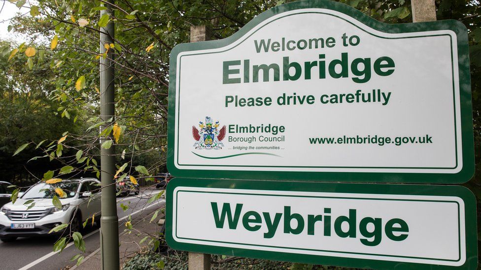 Elmbridge Borough Council sign